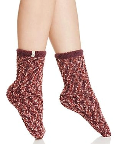 Shop Ugg Australia Cozy Chenille Socks In Port