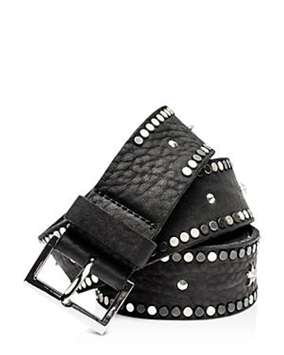 Shop Zadig & Voltaire Starlight Leather Belt In Black