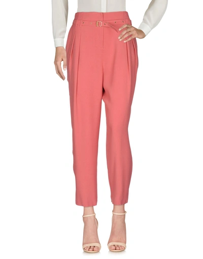 Shop Atos Lombardini Casual Pants In Coral