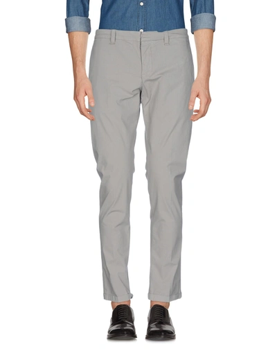 Shop Dondup Man Pants Grey Size 31 Cotton, Elastane
