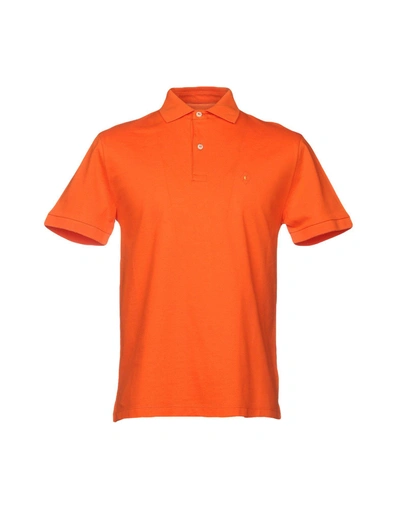 Shop Ballantyne Polo Shirt In Orange