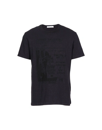 Shop Pierre Balmain T-shirt In Dark Blue