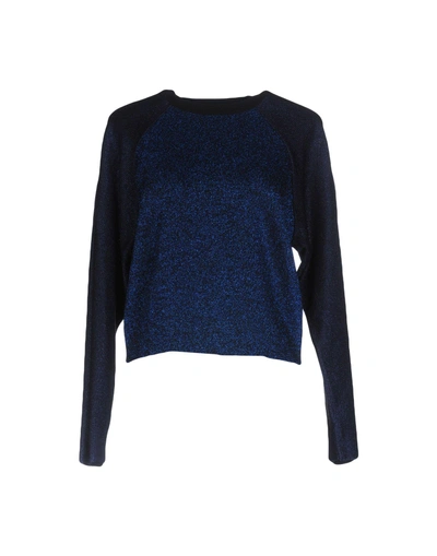 Shop Sportmax Code Sweaters In Dark Blue