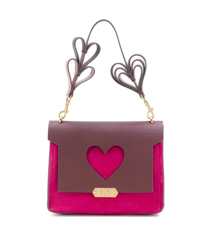 Shop Anya Hindmarch Pink Bathurst Heart Xs Bag