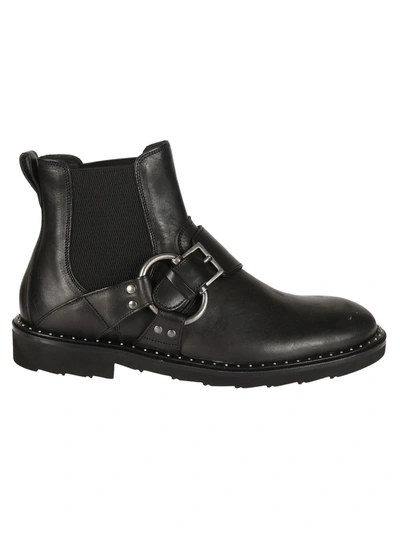 Shop Dolce & Gabbana Buckled Chelsea Boots In Black