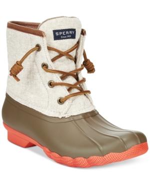 sperry women's saltwater duck booties