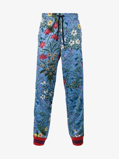 Shop Gucci Floral Print Track Pants
