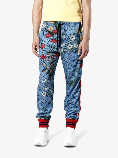 Shop Gucci Floral Print Track Pants
