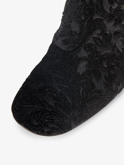 Shop Erdem Kala Flora Embroidered 55 Boots In Black