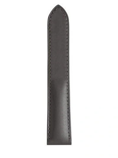 Shop Cartier Tank & Ronde Solo De  Interchangeable Leather Strap/23mm In Grey