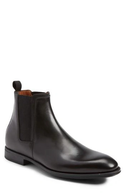 Shop Aquatalia Damon Chelsea Boot In Black Leather
