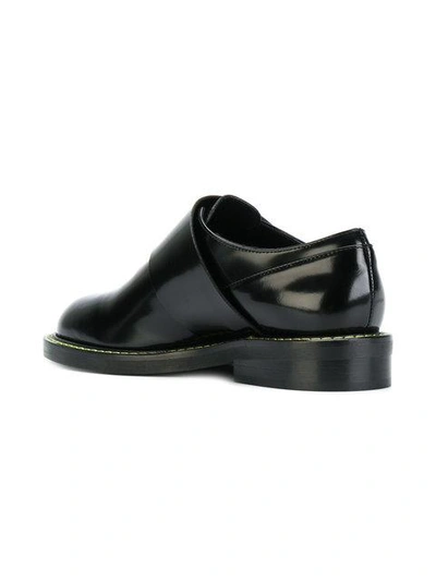 Shop Marni Tab Buckle Loafers - Black