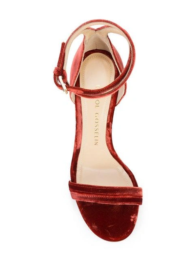 Shop Chloe Gosselin Narcissus Sandals - Red