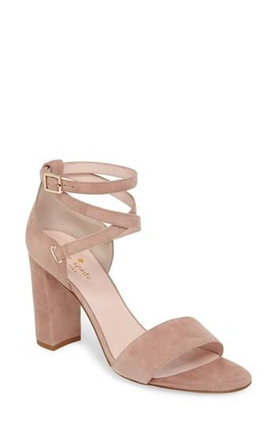 Shop Kate Spade Isolde Sandal In Fawn Suede