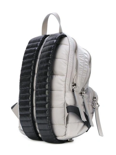 Shop Moncler Panelled Backpack - Grey