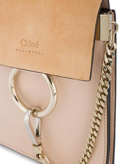 Shop Chloé Pink Faye Small Leather Bracelet Bag