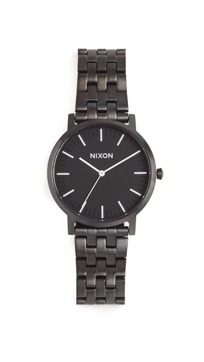 Shop Nixon The Porter Watch, 40mm In All Black/white