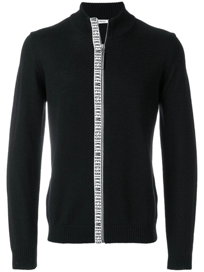 Shop Dirk Bikkembergs Zipped Cardigan - Black