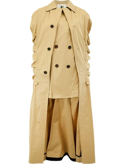Shop Aganovich Distorted Long Sleeved Coat
