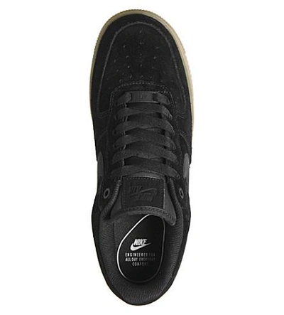 Shop Nike Air Force 1 07 Suede Sneakers In Black Black Gum