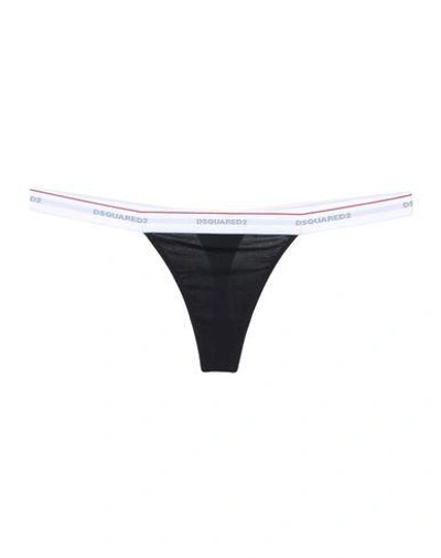 Shop Dsquared2 Thongs In Black