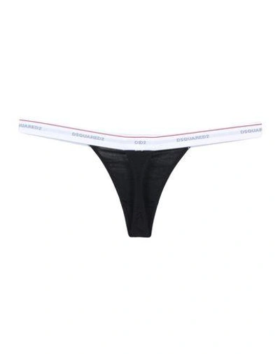 Shop Dsquared2 Thongs In Black