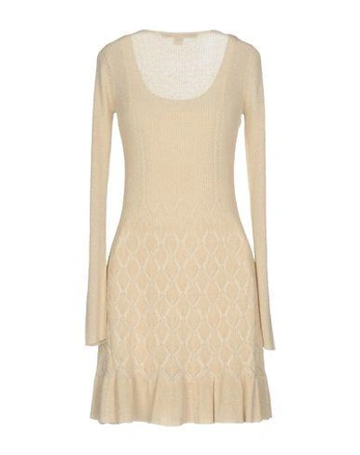 Shop Diane Von Furstenberg Short Dress In Beige