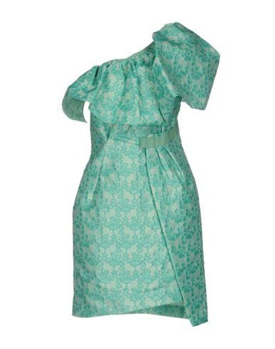 Shop Christian Pellizzari Short Dress In Green