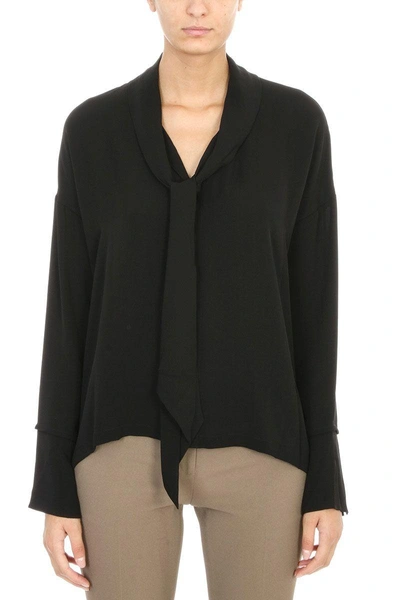 Shop Theory Scarf Shirt In Black