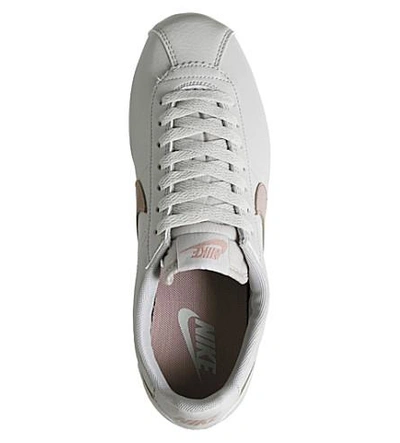 Nike Classic Cortez Og Leather Trainers In Light Bone Pink