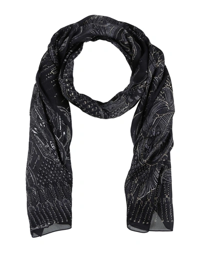 Shop Roberto Cavalli Scarves In Black