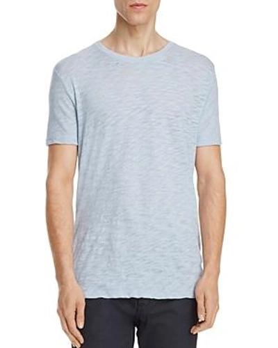 Shop Atm Anthony Thomas Melillo Slub Knit Space Dye Tee In Lagoon