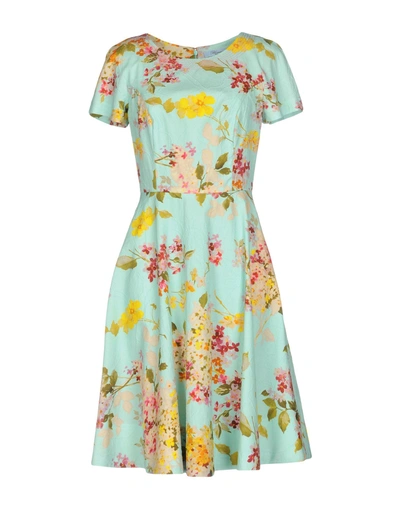 Shop Blumarine Knee-length Dress In Turquoise