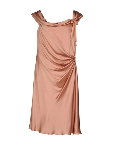 Shop Alberta Ferretti Formal Dress In Pastel Pink