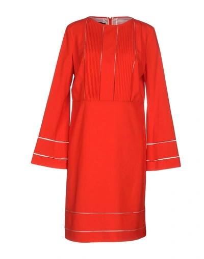 Shop Piazza Sempione Short Dress In Red