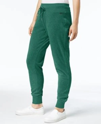 Shop Calvin Klein Velour Drawstring Jogger Pants, A Macy's Exclusive Style In Malachite