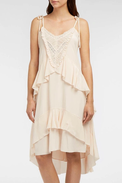 Shop Ulla Johnson Emilia Ruffle Silk Slip Dress