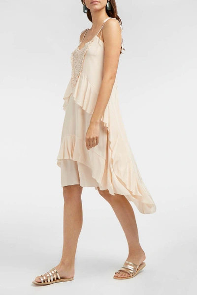 Shop Ulla Johnson Emilia Ruffle Silk Slip Dress