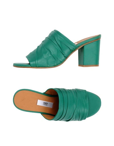 Shop Miista Sandals In Green