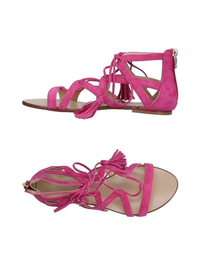 Shop Atos Lombardini Sandals In Pink
