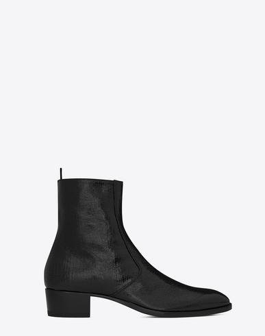 saint laurent wyatt zip boots