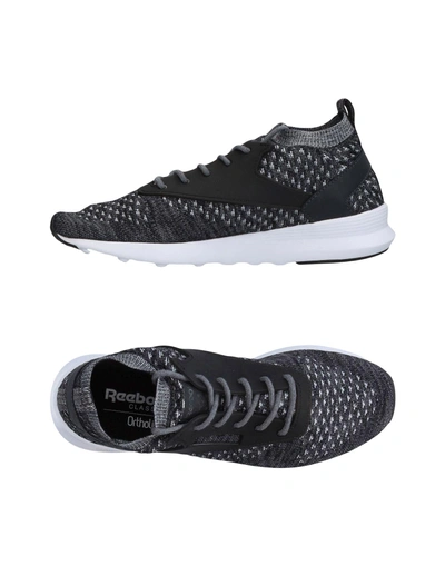 Shop Reebok Man Sneakers Grey Size 9 Textile Fibers, Rubber