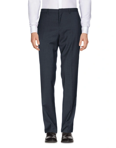 Shop Ps By Paul Smith Casual Pants In Steel Grey