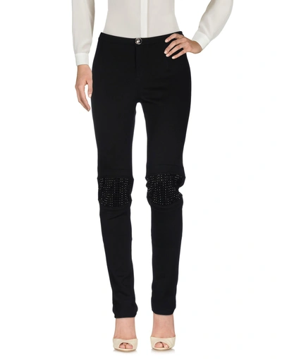 Shop Philipp Plein Woman Pants Black Size M Viscose, Polyester, Elastane