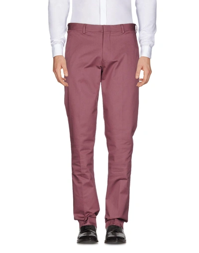 Shop Ps By Paul Smith Casual Pants In Mauve