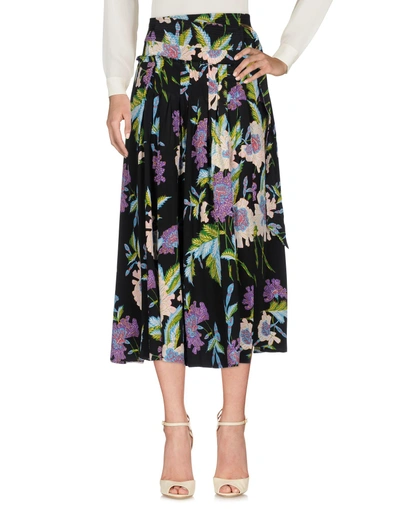 Shop Diane Von Furstenberg 3/4 Length Skirt In Black