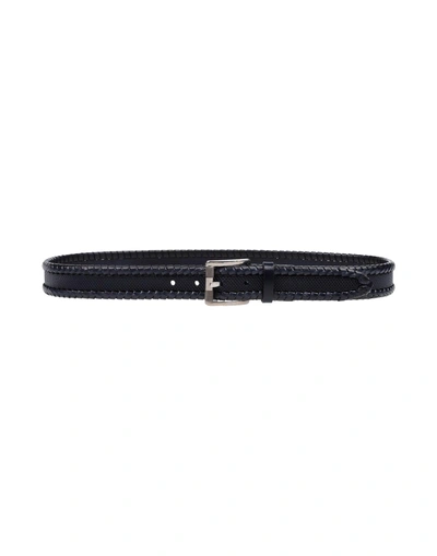 Shop Ferragamo Leather Belt In Dark Blue