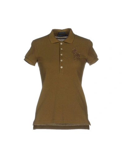 Shop Ralph Lauren Polo Shirt In Military Green