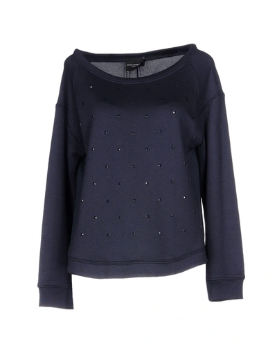 Shop Atos Lombardini Sweatshirt In Dark Blue