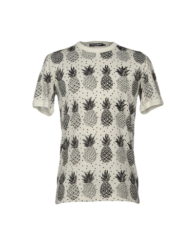 Dolce & Gabbana T-shirts In Ivory